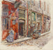 Between the A staircase of the Marché des Enfants Rouges in 1908, 3rd arrondissement - Frédéric Houbron — artwork view