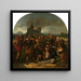 Episode of the German Peasants' War: Count Helfenstein in front of his burning castle mocked by peasants - Hermann Eichler — wall display of the artwork