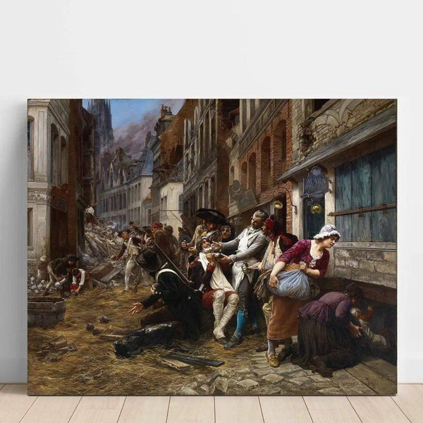 Reproduction of the painting Episode of the Siege of Lille by Georges Gaston