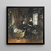 Peeling of turnips - Albert Neuhuys — framed artwork on a wall