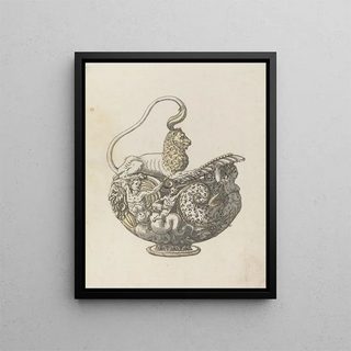 Pichet fantaisie - Erasmus Hornick — framed artwork on a wall