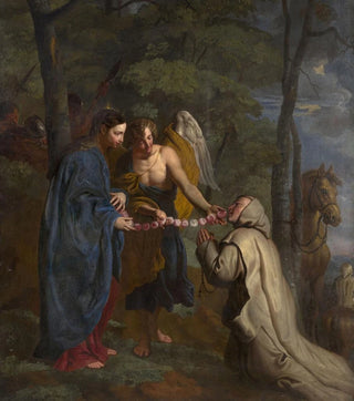 La Vierge sauvant un moine chartreux d'une embuscade - Erasmus Quellinus — artwork view