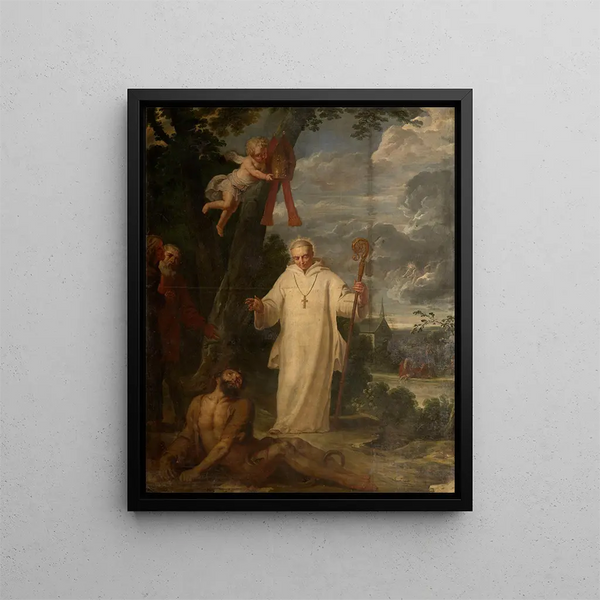 The Miracles of Saint Hugh of Lincoln - Erasmus Quellinus the Younger — framed artwork on a wall