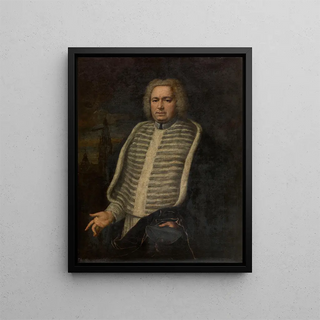 Portrait of a Canon - Erasmus Quellinus the Younger — framed artwork on a wall