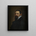 Portrait of Albertus Miraeus - Erasmus Quellinus the Younger — framed artwork on a wall