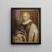 Portrait of Balthasar I Moretus - Erasmus Quellinus the Younger — framed artwork on a wall