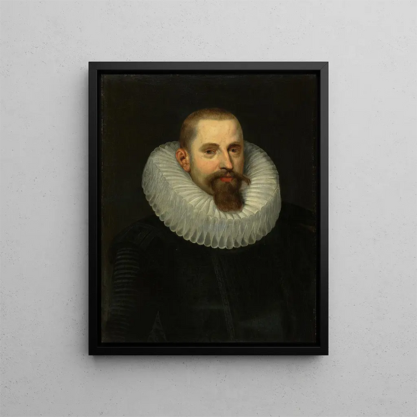 Portrait of Jean II Moretus - Erasmus Quellinus the Younger — framed artwork on a wall