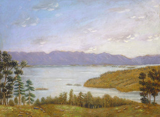 Pond of Leverett - Erastus Salisbury Field — artwork view