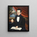 The man with the melody book, perhaps M. Cook - Erastus Salisbury Field — framed artwork on a wall