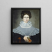 a woman holding a book - Erastus Salisbury Field — framed artwork on a wall