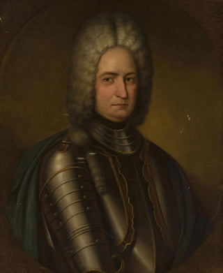 Portrait of a man in armor - Erhard Ludewig Winterstein — artwork view