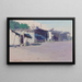 Village cabins painting in Alexandria, Egypt - Eric Pape — framed artwork on a wall