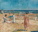 Beach at Heringsdorf after a flood - Erich Büttner — artwork view