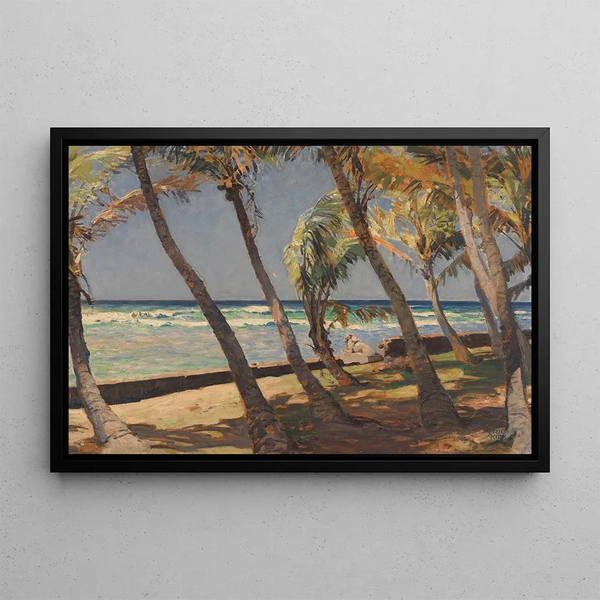 Waikiki Beach - Erich Kips — framed artwork on a wall