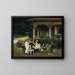 La fête au jardin - Erich Riefstahl — framed artwork on a wall
