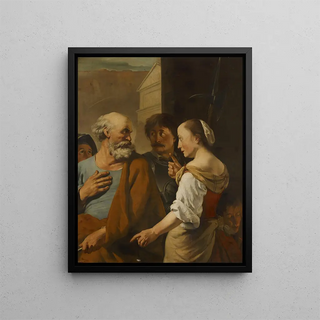 The Denial by Pierre - Erick van den Weerelt — framed artwork on a wall