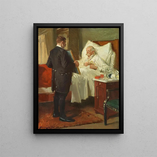 The Last Gilde - Erik Henningsen — framed artwork on a wall