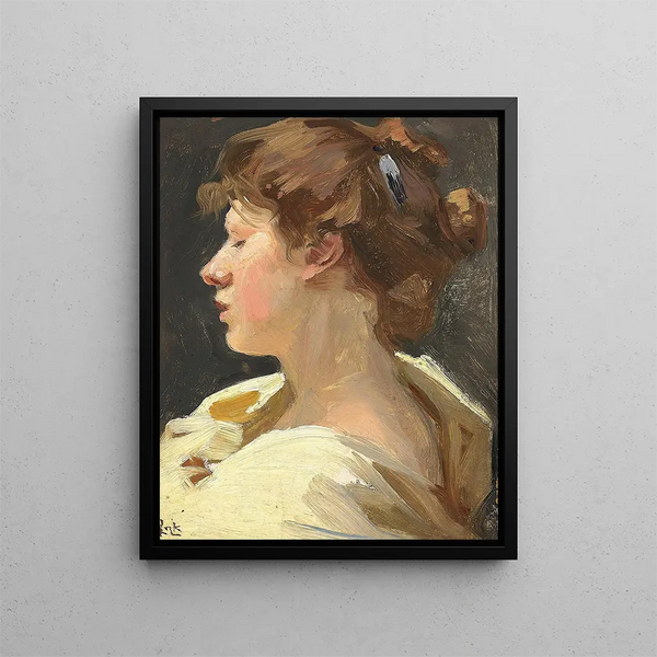 Demoiselle - Erik Henningsen — framed artwork on a wall