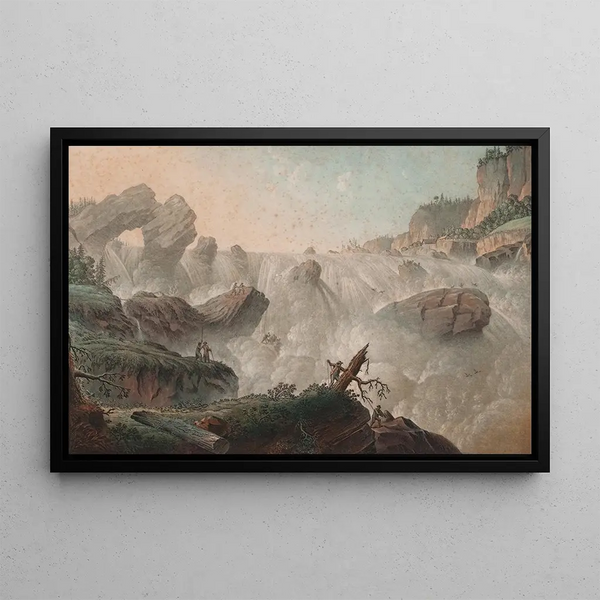 Hoffossen Painting at Ringeriket - Erik Pauelsen — framed artwork on a wall