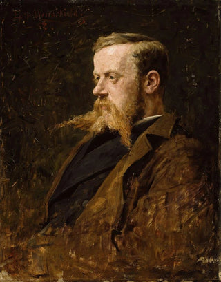 Portrait of the painter Nikolai Ulfsten - Erik Werenskiold — artwork view