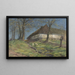 Farm in Scania - Erika Jonn — framed artwork on a wall