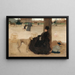 Young mother with her child in a park - Ernest-Ange Duez — framed artwork on a wall