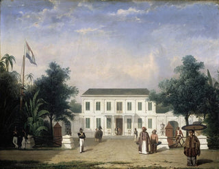 Maison sur la Rijswijk à Batavia, Jalan Veteran - Ernest Alfred Hardouin — artwork view