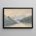 On the Bealey, Canterbury, NZ - Ernest Arthur Chapman — framed artwork on a wall