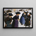 Lausanne Girls Going to Mass - Ernest Bieler — framed artwork on a wall