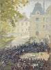 Concert painting given to the wounded in the courtyard of the Val-de-Grâce military hospital - Ernest Boudet — artwork view