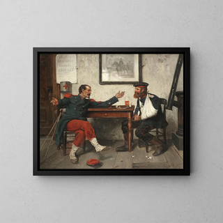 The Tale of Soldiers - Ernest Crofts — framed artwork on a wall