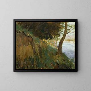 Preview of the Western Hutt River - Ernest George Hood — framed artwork on a wall