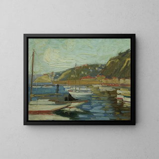 Bay of Islands, Wellington - Ernest George Hood — framed artwork on a wall