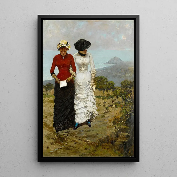 Approchant le rendez-vous - Ernest Giroux — framed artwork on a wall