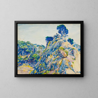 Point Lobos Painting - Ernest Haskell — framed artwork on a wall