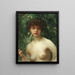 Young Huntress - Ernest Hébert — framed artwork on a wall