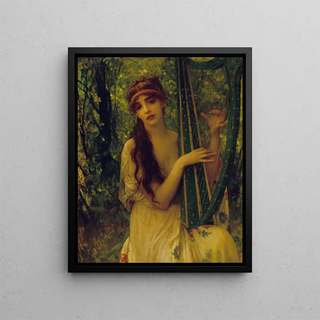 La musique Agathe Calmel - Ernest Hébert — framed artwork on a wall