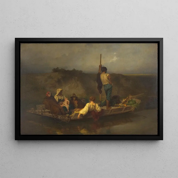 La Malaria - Ernest Hébert — framed artwork on a wall
