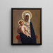 Virgin of Deliverance - Ernest Hébert — framed artwork on a wall