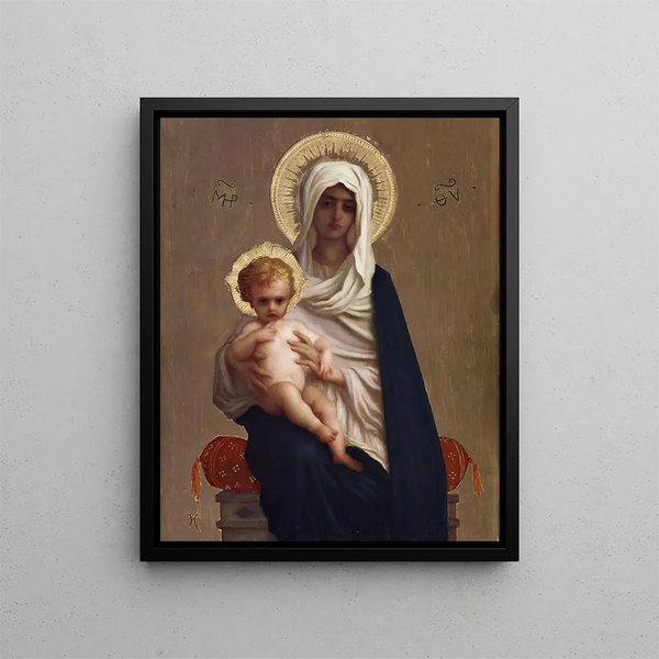 Virgin of Deliverance - Ernest Hébert — framed artwork on a wall