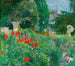 Elegant painting in the poppy field - Ernest Jean Joseph Godfrinon — artwork view