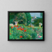 Elegant painting in the poppy field - Ernest Jean Joseph Godfrinon — framed artwork on a wall
