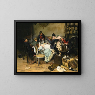 Mademoiselle Fifi - Ernest Jean Delahaye — framed artwork on a wall