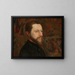 Portrait of Georges Seurat - Ernest Joseph Laurent — framed artwork on a wall
