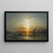 Twilight on the Nile - Ernest Karl Eugen Koerner — framed artwork on a wall