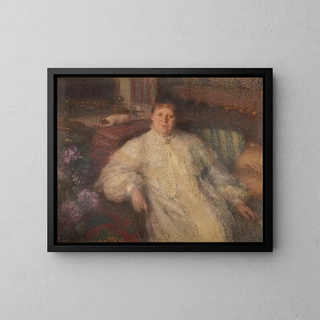Madame Dauphin, Demeure de Paul Jamot - Ernest Laurent — framed artwork on a wall