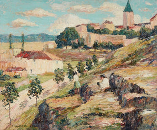 A Sunny Day in Seville - Ernest Lawson — artwork view