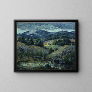 Storm Imminent - Ernest Lawson — framed artwork on a wall
