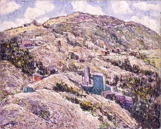 L'exploitation de l'or à Cripple Creek - Ernest Lawson — artwork view