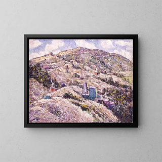 L'exploitation de l'or à Cripple Creek - Ernest Lawson — framed artwork on a wall